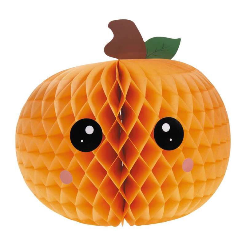 Abóbora Alveolada 30cm para Halloween - decoração de Halloween a preço grossista