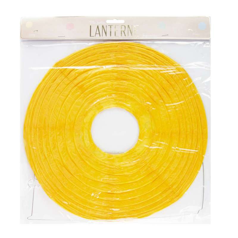 Japansk lanterne 35cm i curryfarve - lanterne til engrospris