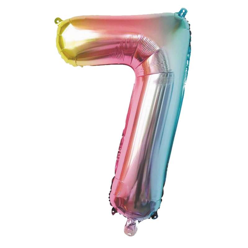Pastel Iriserende Mylar Ballon 7 - 86CM til engrospris - mylar ballon til engrospris