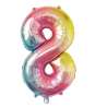 BALLON MYLAR CHIFFRE 8 IRISE PASTEL 36CM - ballon mylar à prix de gros