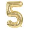 Pallone Mylar Numero 5 Oro 86cm - ballon mylar a prezzi all'ingrosso