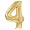 Mylar Ballon Zahl 4 Gold 86cm - Mylar-Ballon zu Großhandelspreisen