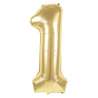 Guld Mylar Ballon Nummer 1 86CM - mylar ballon til engrospris Guld Mylar Ballon Nummer 1 86CM - mylar ballon til engrospris