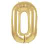 Balão Mylar Número 0 Dourado 86cm - balão mylar a preço grossista