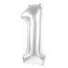 BALLON MYLAR CHIFFRE 1 ARGENT 86CM - ballon mylar à prix grossiste BALLON MYLAR CHIFFRE 1 ARGENT 86CM - ballon mylar à prix grossiste