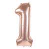 86CM Mylar Folienballon Zahl 1 Roségold - Mylar-Ballon zu Großhandelspreisen