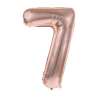 MYLAR BALL FIGURE 7 ROSE GOLD 36CM - mylar balloon at wholesale prices