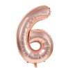 MYLAR BALL FIGURE 6 ROSE GOLD 36CM - mylar balloon at wholesale prices