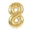 BALLON MYLAR CHIFFRE 8 OR 36CM - ballon mylar à prix de gros
