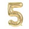 Pallone Mylar Numero 5 Oro 36 cm - ballon mylar a prezzi all'ingrosso