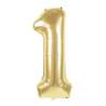BALLON MYLAR CHIFFRE 1 OR 36CM - ballon mylar à prix grossiste