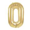 Guld Mylar Ballon Nummer 0 36cm - mylar ballon til engrospris Guld Mylar Ballon Nummer 0 36cm - mylar ballon til engrospris