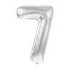 Pallone Mylar Numero 7 Argento 36CM - ballon mylar a prezzi all'ingrosso
