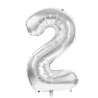 BALLON MYLAR CHIFFRE 2 ARGENT 36CM - ballon mylar à prix grossiste BALLON MYLAR CHIFFRE 2 ARGENT 36CM - ballon mylar à prix grossiste