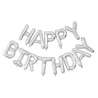 Palloni Mylar Compleanno Argento 305x35cm - ballon mylar a prezzi all'ingrosso