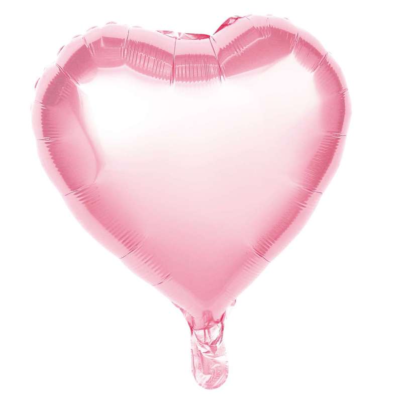 PASTEL PINK MYLAR HEART BALLOON - mylar balloon at wholesale prices