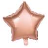Roze Gouden Ster Mylar Ballon 40x40 cm - mylar ballon tegen groothandelsprijzen