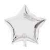 Zilveren Stervormige Mylar Ballon 48x45 cm - mylar ballon tegen groothandelsprijzen