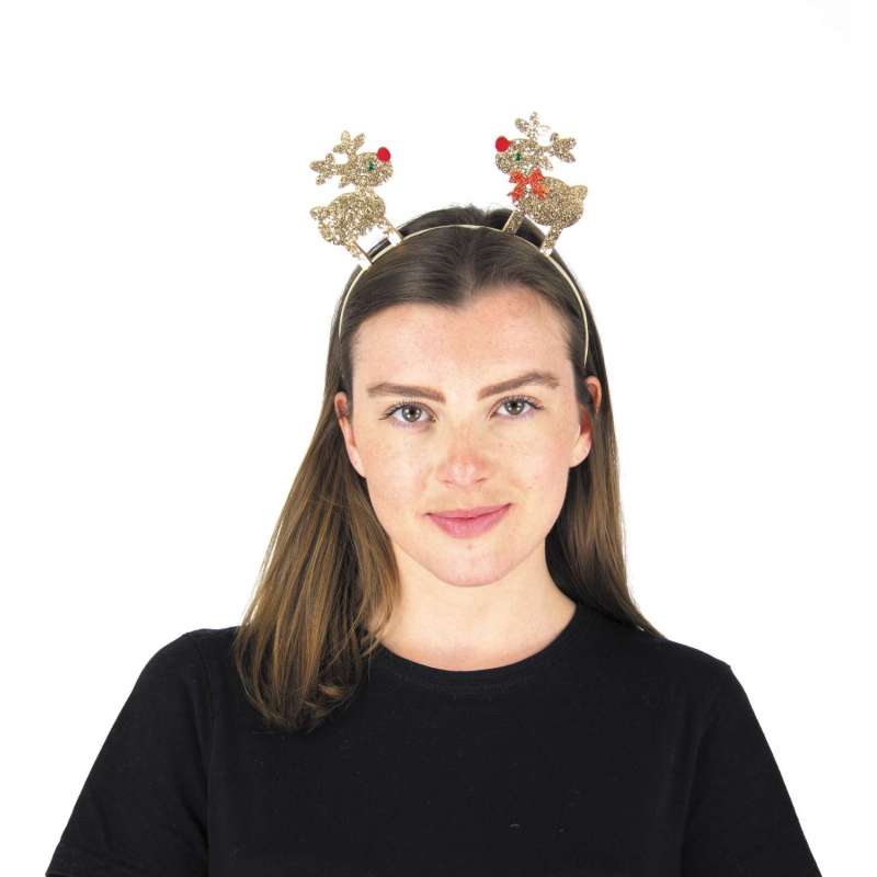 Glitrende Rennes Hårbånd til Voksne - hovedbøjle til engrospris