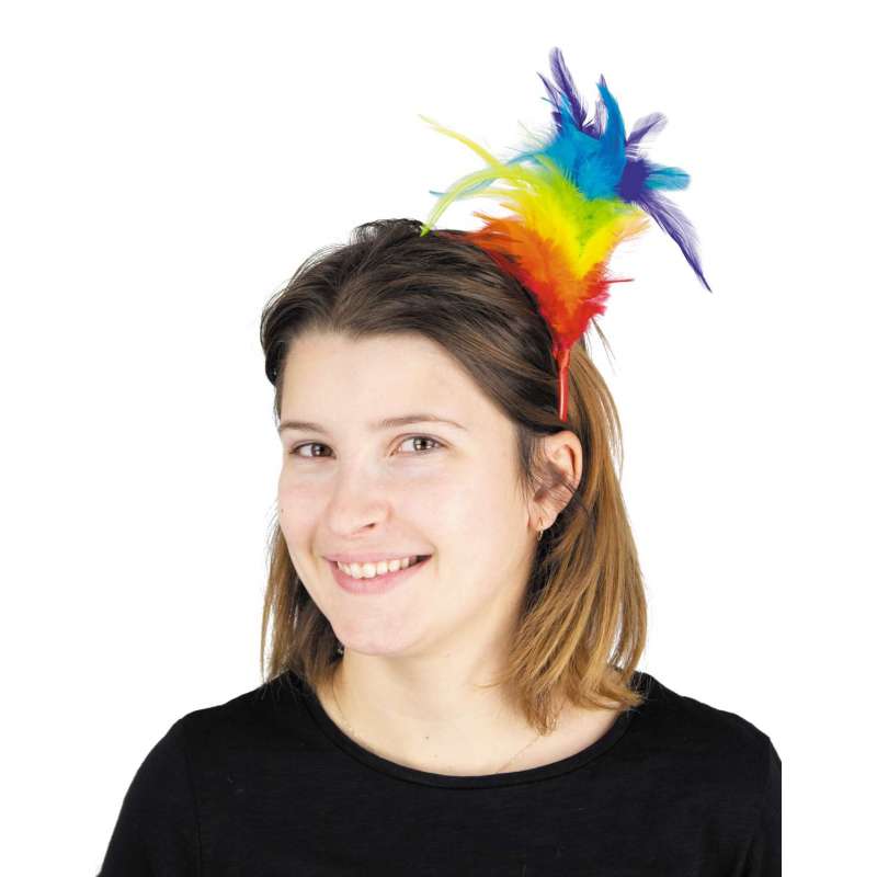 Fita de Cabelo Pluma e Satin Adulto a preço grossista - tiara a preço grossista