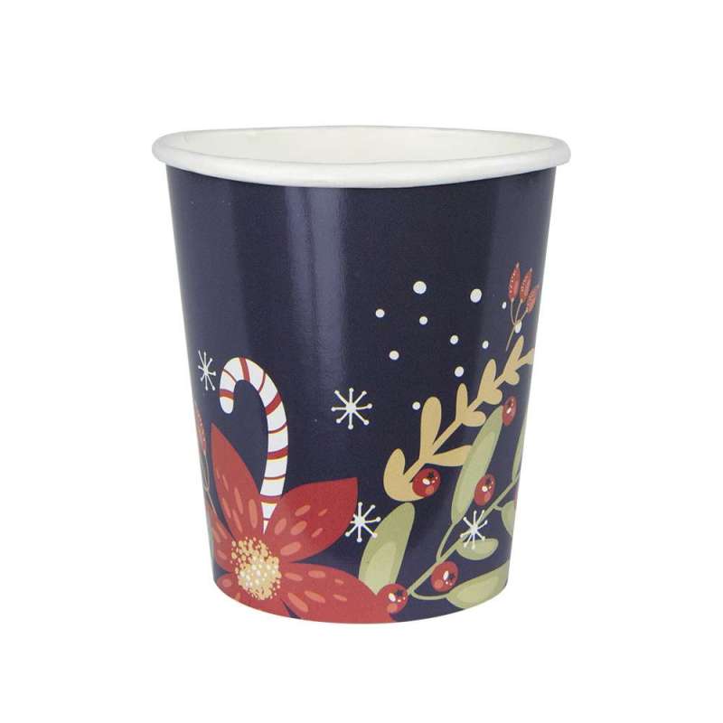 200 ml Gobelets Weihnachten Design, 8 Stück - Weihnachtsaccessoire zu Großhandelspreisen 200 ml Gobelets Weihnachten Design, 8 Stück - Weihnachtsaccessoire zu Großhandelspreisen