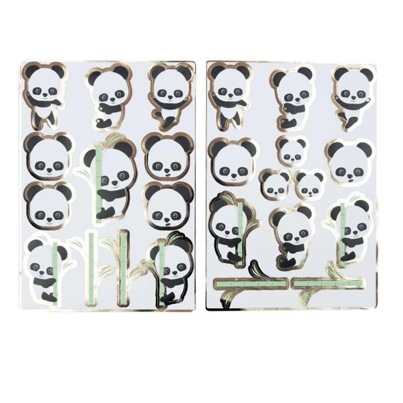 Pegatinas panda bebé A5 x 25 unidades - Etiqueta a precios de mayorista