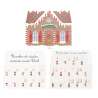 Kleine 18x16,5cm Adventskalenderhaus aus Karton - Weihnachtsaccessoire zu Großhandelspreisen