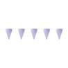 IRIDESCENT AND GOLD SCALLOPED PENNANT GARLAND - garland at wholesale prices