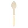 PASTEL YELLOW WOODEN SPOONS X 8 - Wooden spoon at wholesale prices