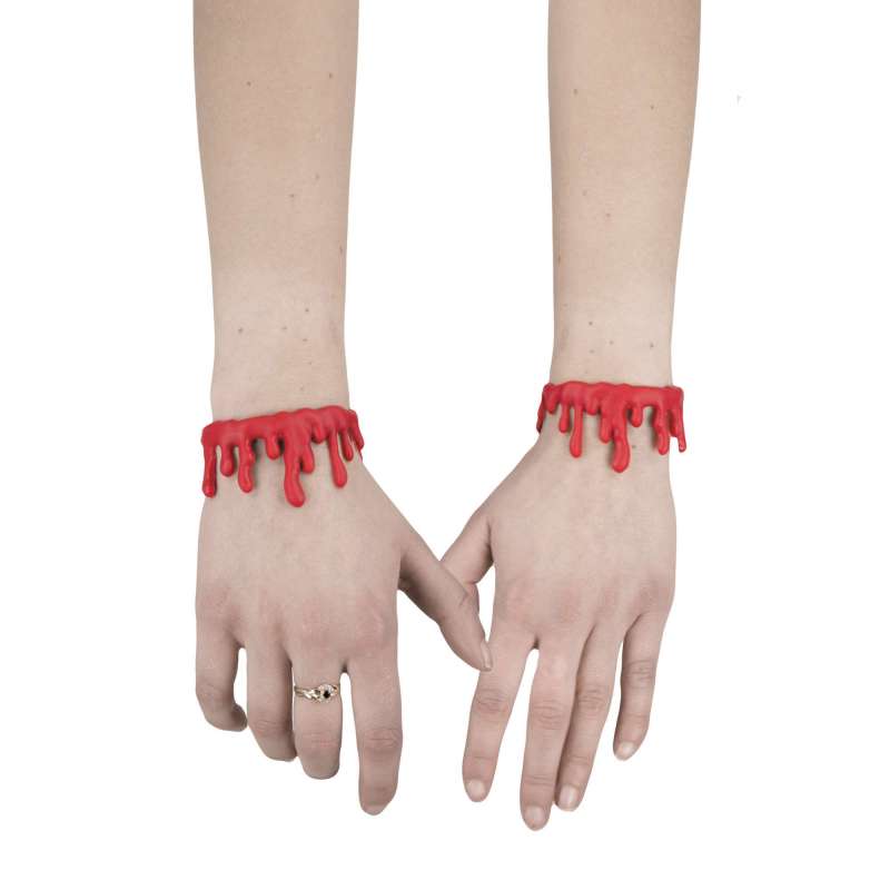 BRACELETS X2 FAKE BLOOD - Bracelet at wholesale prices