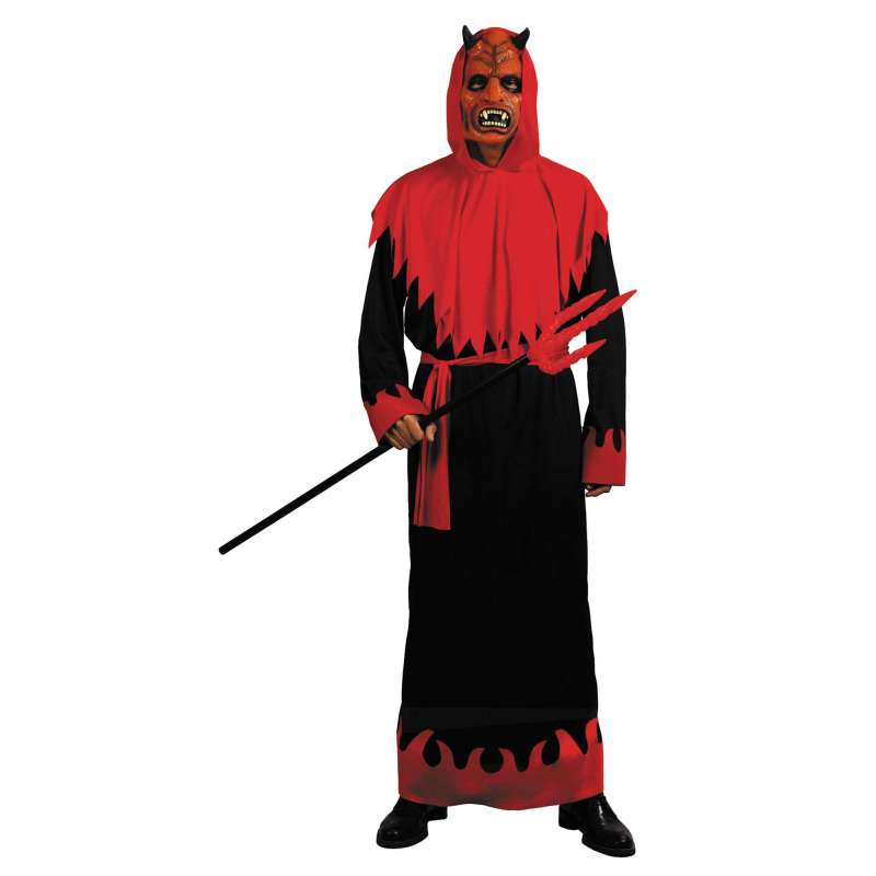 COSTUME DIABLE AVEC MASQUE - Déguisement à prix de gros