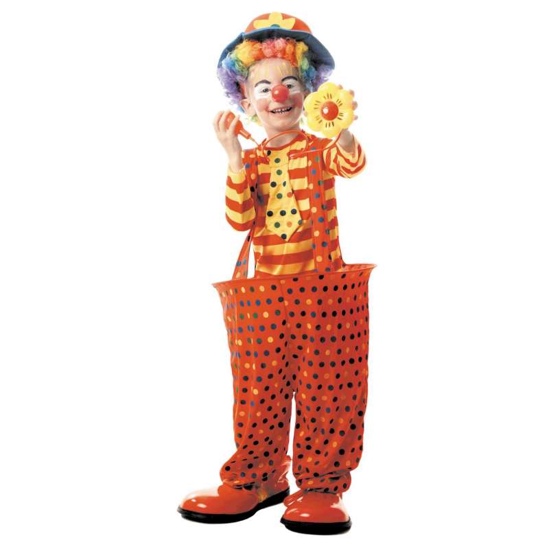 CLOWN COSTUME HOOP 4-6 YEARS - Disguise at wholesale prices