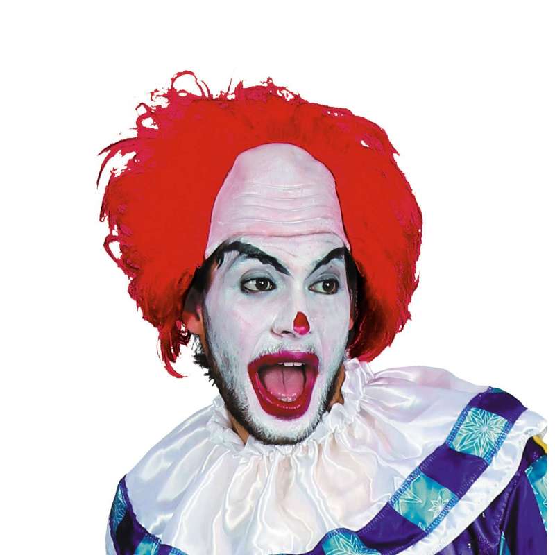 Déguisement Clown Complet - Perruque Verte, Maquillage Rouge/blanc/bleu, Tatouage - Pour Halloween, Carnaval