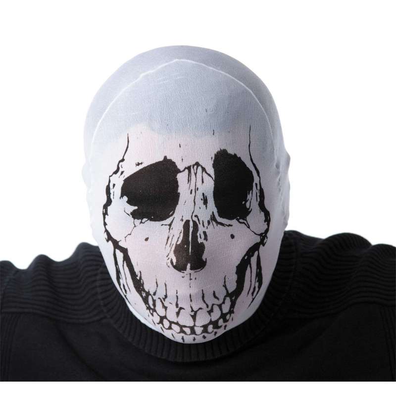 Weißer Halloween-Kapuzenpulli mit Totenkopf zu Großhandelspreisen - Halloween-Dekoration zu Großhandelspreisen