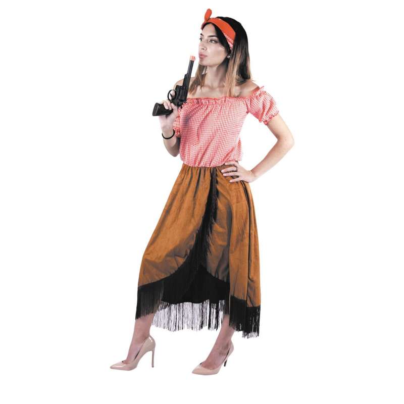 Cowgirl Kostume med Bandana til engrospris - Udklædning til engrospris