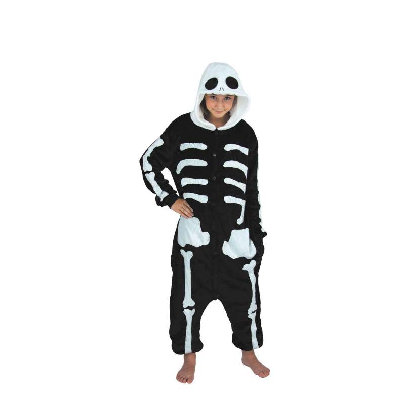 Costume Kigurumi Scheletro Bambino 11/14 Anni - scheletro a prezzi all'ingrosso