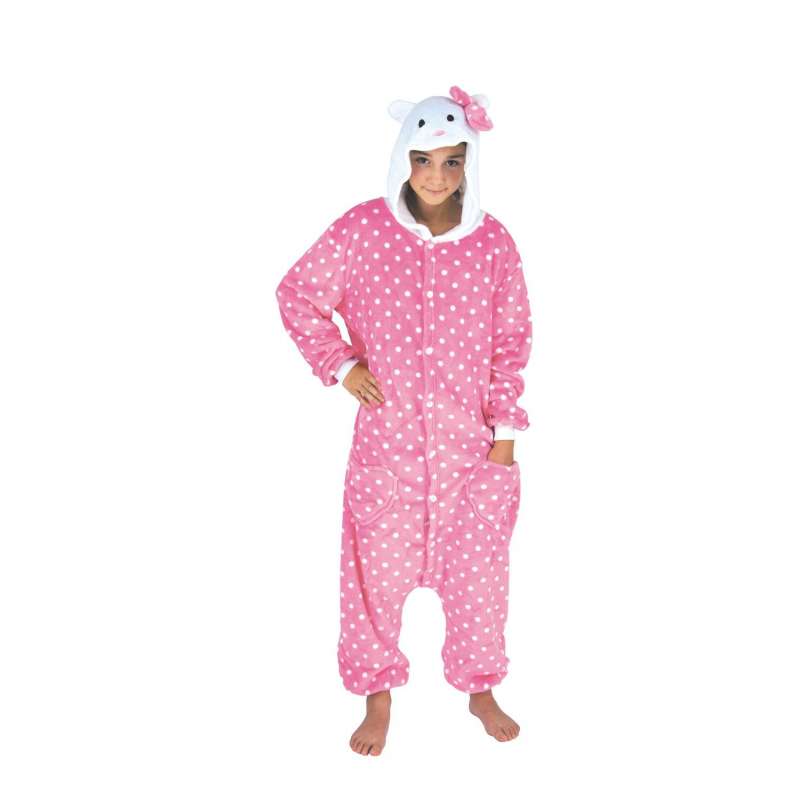 KIGURUMI COSTUME PINK CAT CHILD T 11/14 YEARS - Disguise at wholesale prices