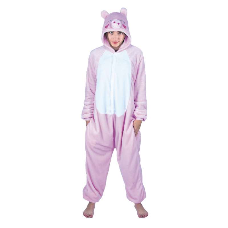 COSTUME KIGURUMI COCHON KAWAI ADULTE - Déguisement à prix grossiste