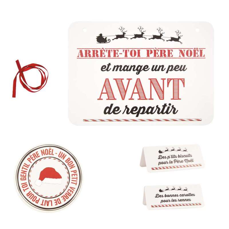 KIT DE BOAS-VINDAS PAI NATAL 21X15CM - Acessório de Natal a preço grossista