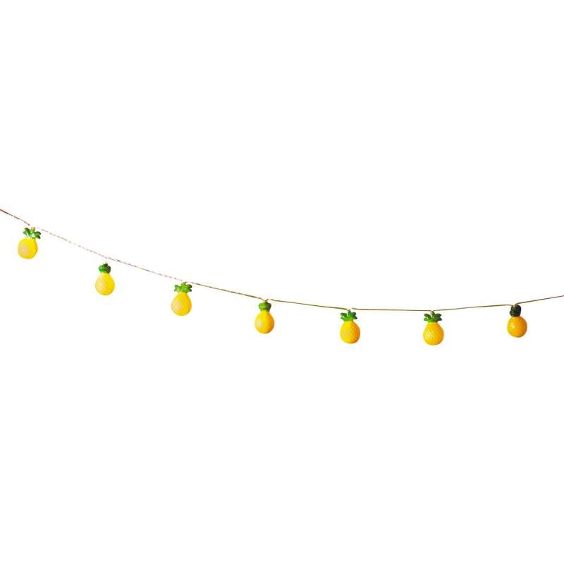 Lysende ananas guirlande 160 cm til engrospris - guirlande til engrospris