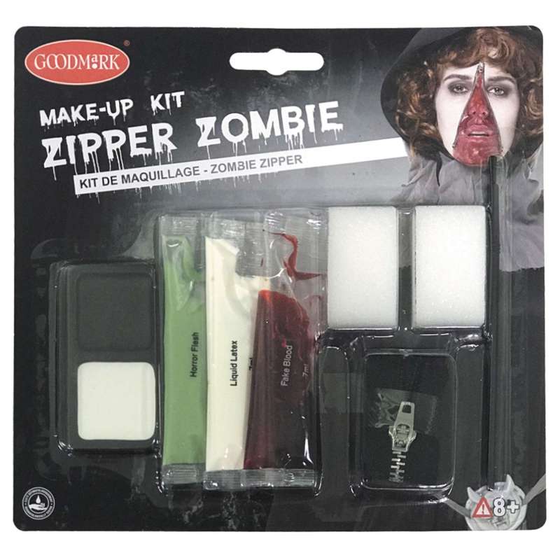 ZIPPER ZOMBIE MAKE-UP KIT - Make-up at wholesale prices