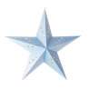 Farol Estrella 60cm Azul Pastel - linterna a precios de mayorista