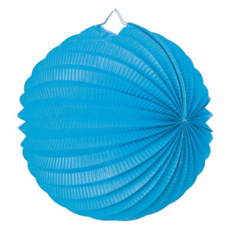 Lanterna Redonda Azul Glacial 30 cm - lanterna a preço grossista