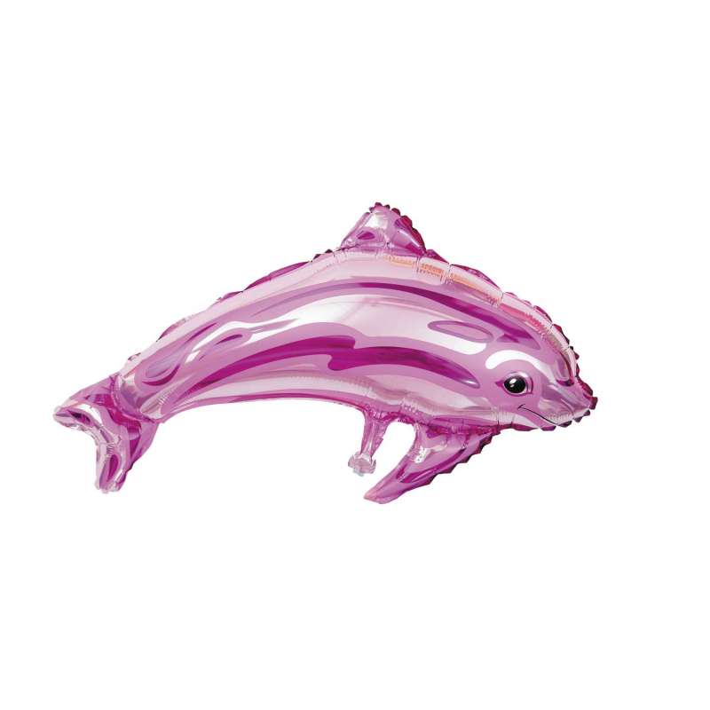 BALLON MYLAR DAUPHIN ROSE - ballon mylar à prix de gros