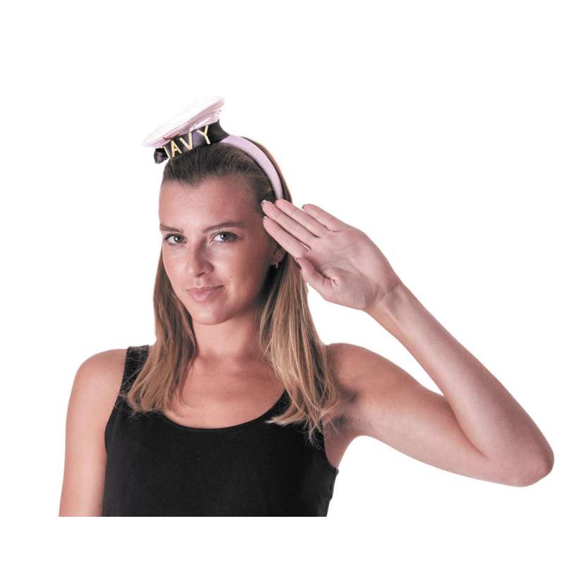 Fita de Cabelo Azul Marinho Elegante - tiara a preço grossista