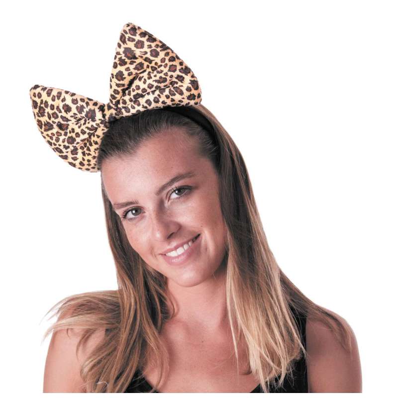 Fita de Cabelo Grande com Nó Leopardo a preço grossista - tiara a preço grossista