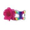 Maschera Fiori Rosa Holografica 20x8x11 cm - maschera a prezzi all'ingrosso