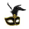 Schwarze Feder-Maske 16x11 cm - Maske zu Großhandelspreisen Schwarze Feder-Maske 16x11 cm - Maske zu Großhandelspreisen
