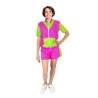 80's Sportoutfit Groen/Roze, Maat Volwassenen - Verkleedkostuum tegen groothandelsprijzen 80's Sportoutfit Groen/Roze, Maat Volwassenen - Verkleedkostuum tegen groothandelsprijzen