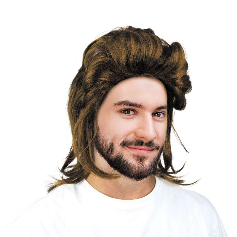 Peluca mullet retro de 115g a precios de mayorista - peluca a precios de mayorista